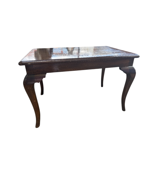 Masă Vintage din Lemn Masiv Maro Închis - Eleganță Clasică pentru Living