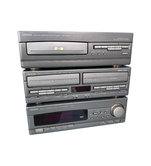 Sistem Audio Modular Vintage Hi-Fi Titanium Grey - CD Player, Dublu Casetofon și Receiver