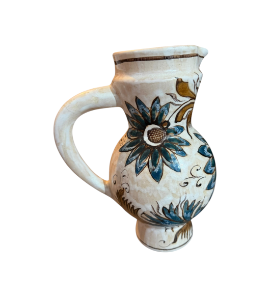 Ulcior tradițional din ceramică glazurată, model piriform rustic